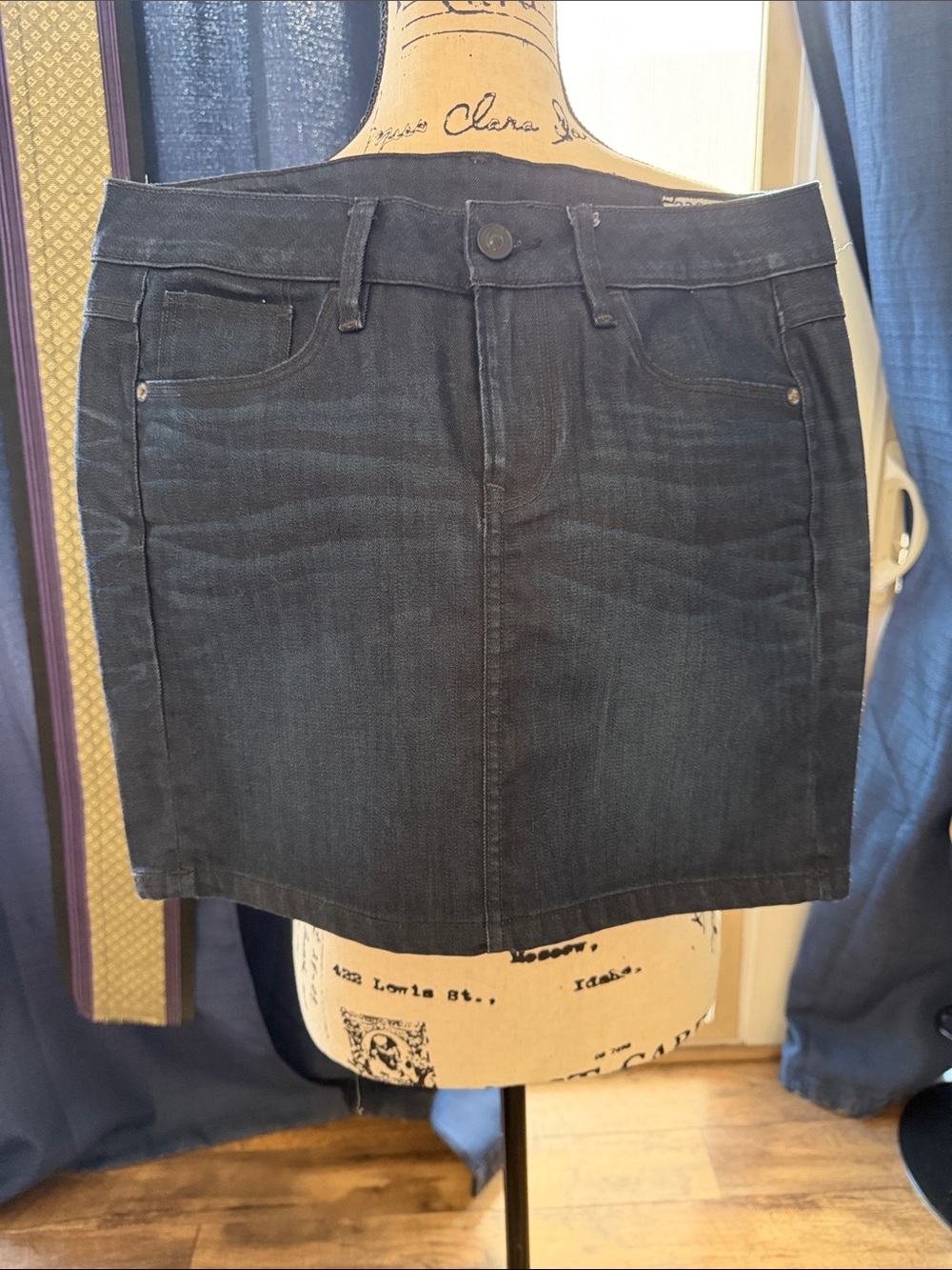 G-Star Dark Indigo Denim Mini Skirt - Straight Fit